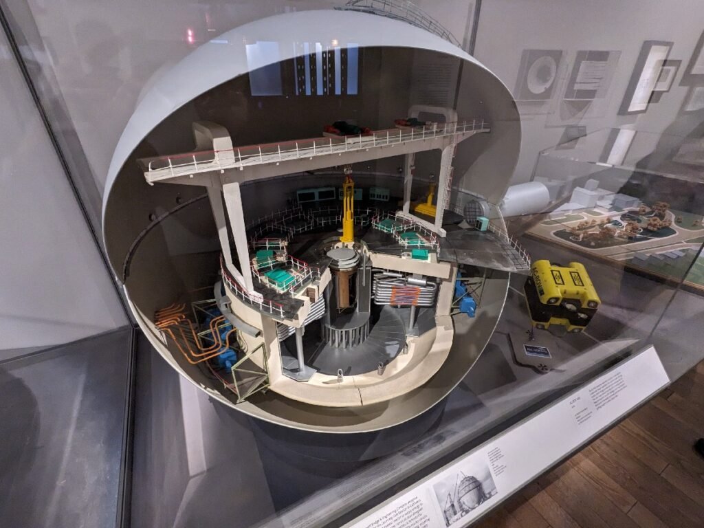 Model of Dounreay reactor, on display at the V&A, Dundee