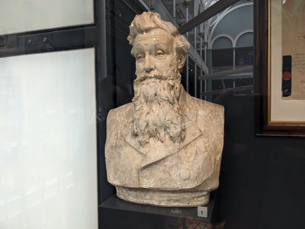 Bust of John Dunlop at the National Museum of Scotland