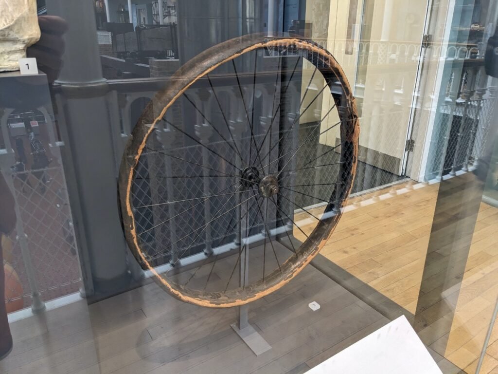 Dunlop's first tyre at the National Museum of Scotland