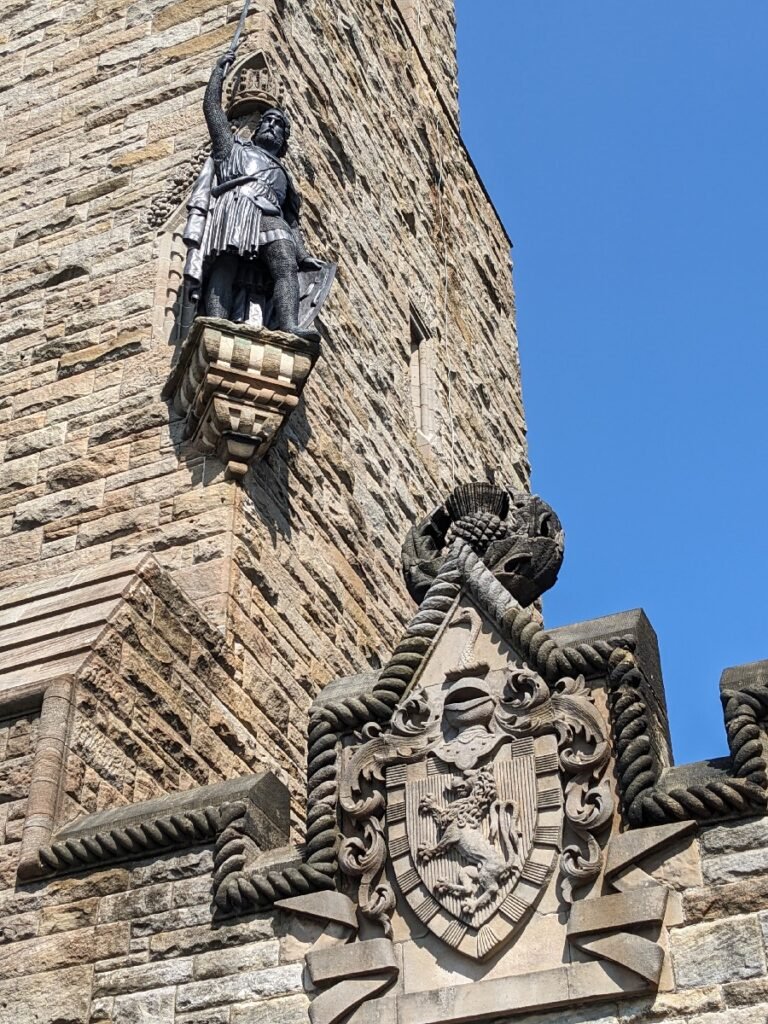 William Wallace, as depicted on the Wallace Memorial above Stirling